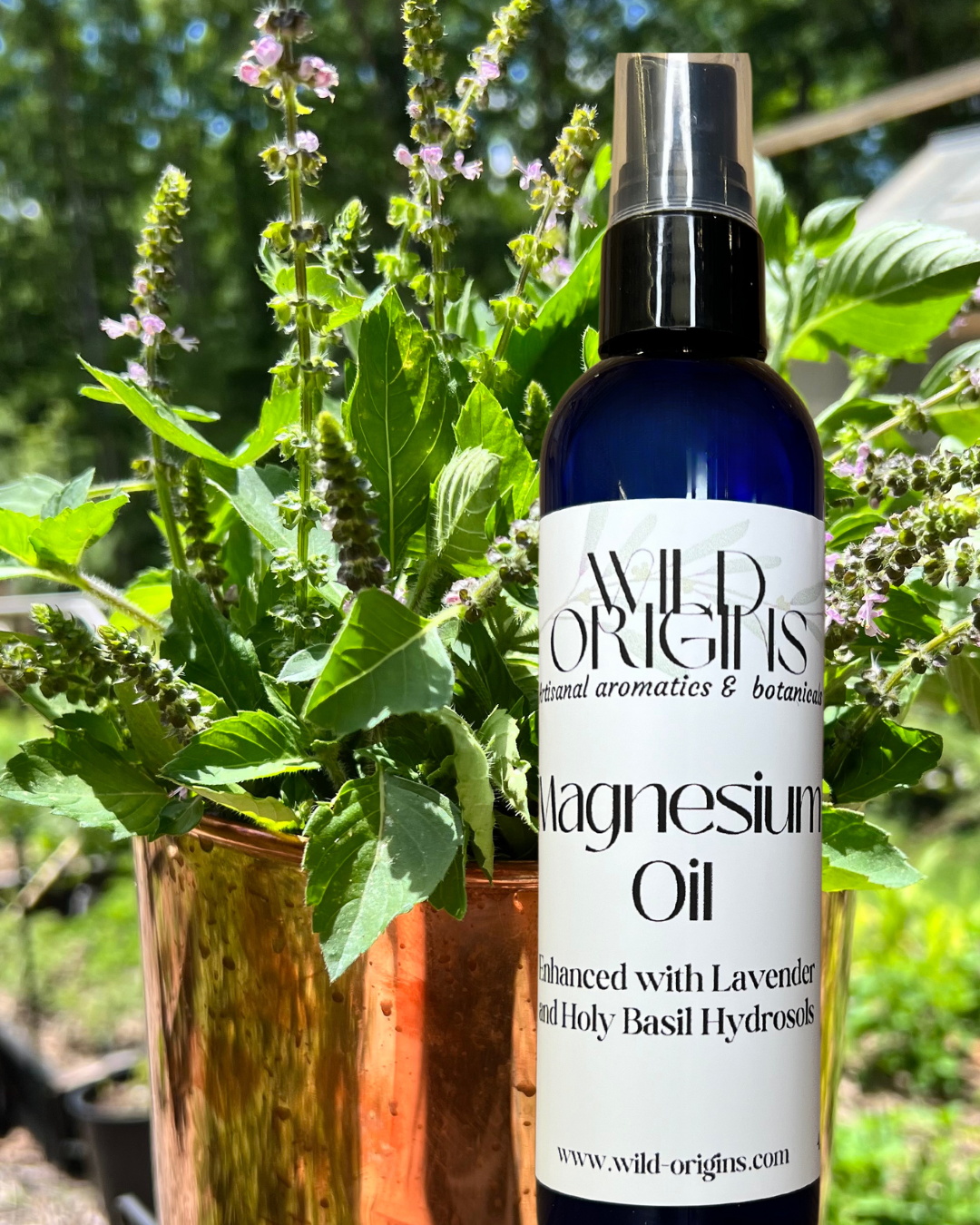 Magnesium oil lavender tulsi